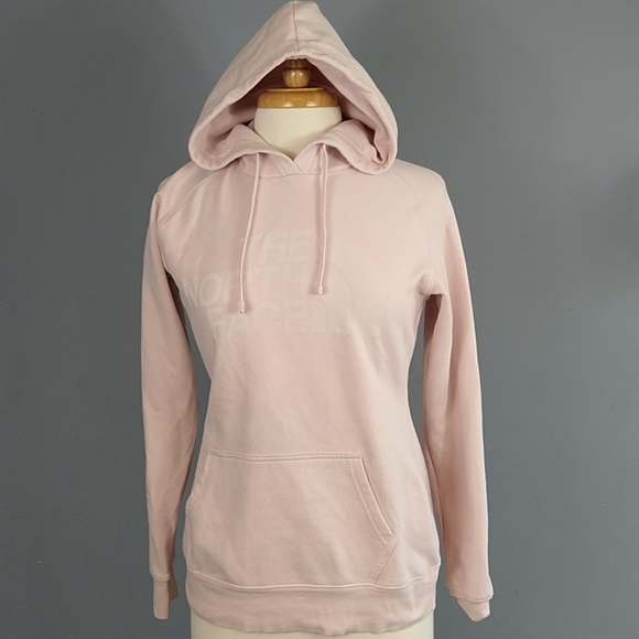 The North Face light pink hoodie size small - Picture 1 of 10